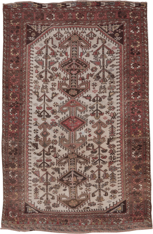 Antique Afshar Area Rug (4' x 6')